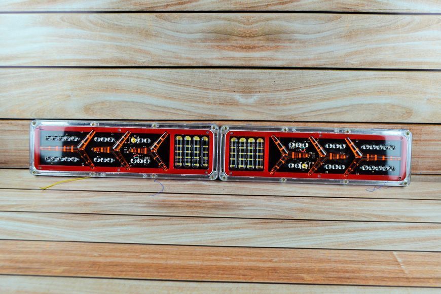 Фонарь LED задний 24V для Автомобильной техники, грузовиков (Бегущий поворотник) Lambo AL-00403 фото
