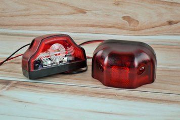 Габарит LED желтый фонарь + У подсветки снизу 24Вольт AL-00319 фото