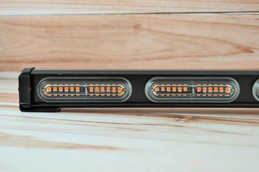 LED балка стробоскоп на крышу 90W, мигалка желтый свет, прикуриватель 12-24В (77см*5см*4см) AL-00487 фото
