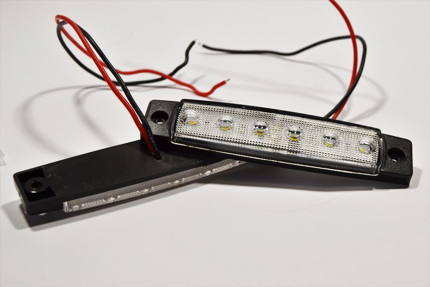 Габарит LED (NTK) 24V 6-ти діодний білий 2шт AL-00344 фото