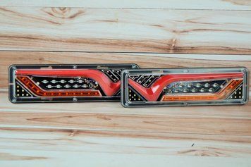 Ліхтар LED задній 24v до Автомобільної техніки, вантажівок (Поворотник, що біжить) Ferari MINI AL-00418 фото