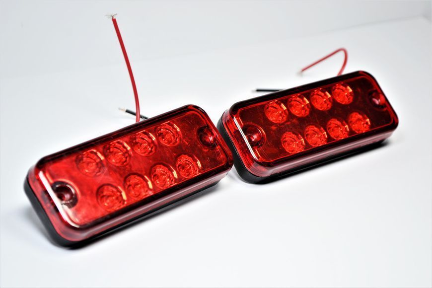 Габарит LED (NTK) 24v 8-діодний червоний AL-00289 фото