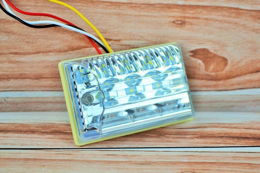 Габарит LED ліхтар білий + підсвітка номера AL-00292 фото