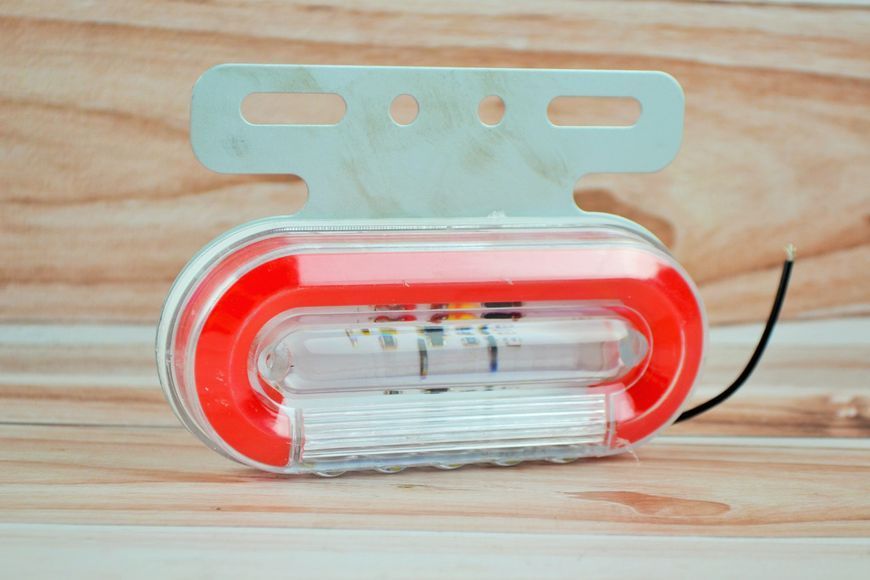 Габаритний ліхтар MOVING SIDE LAMP MINI 12V червоний (1шт) AL-00368 фото