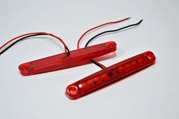 Габарит LED (NTK) 24V 6-диодный красный AL-00359 фото