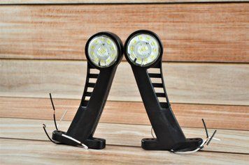 Габарит LED 24V заноса прицепа Белый, Правая сторона и левая 24Вольт AL-00298 фото