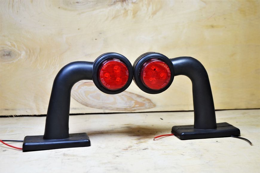 Габарит LED 12V заноса прицепа Правая сторона и левая 12V (РОЖКИ) AL-00362 фото
